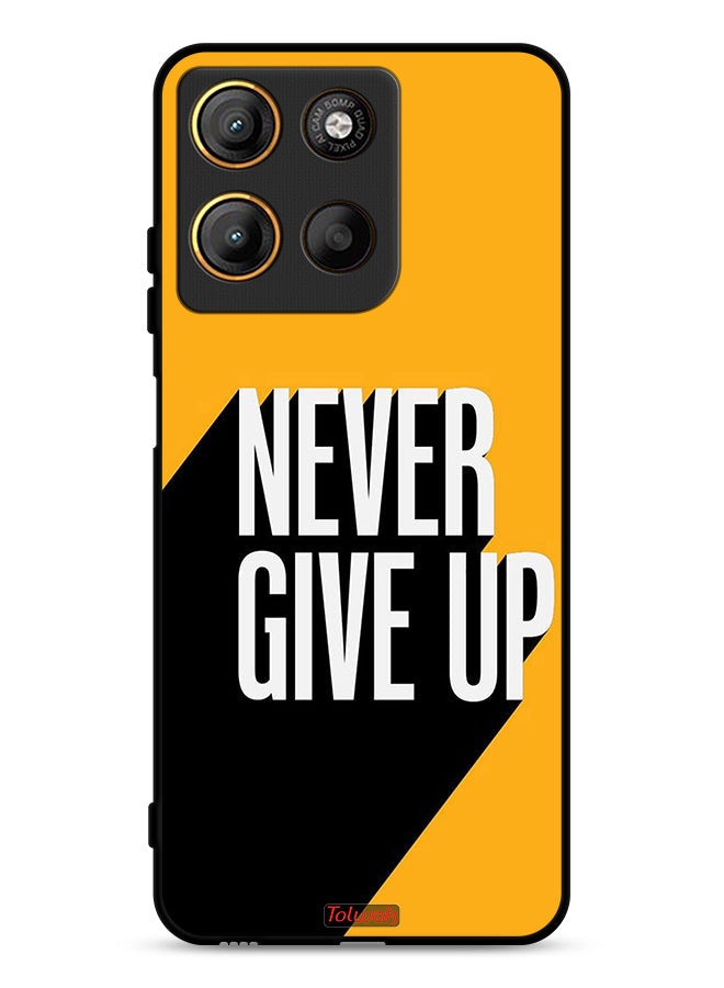 Tolwak Motorola Moto G15 Protective Case Cover Never Give Up