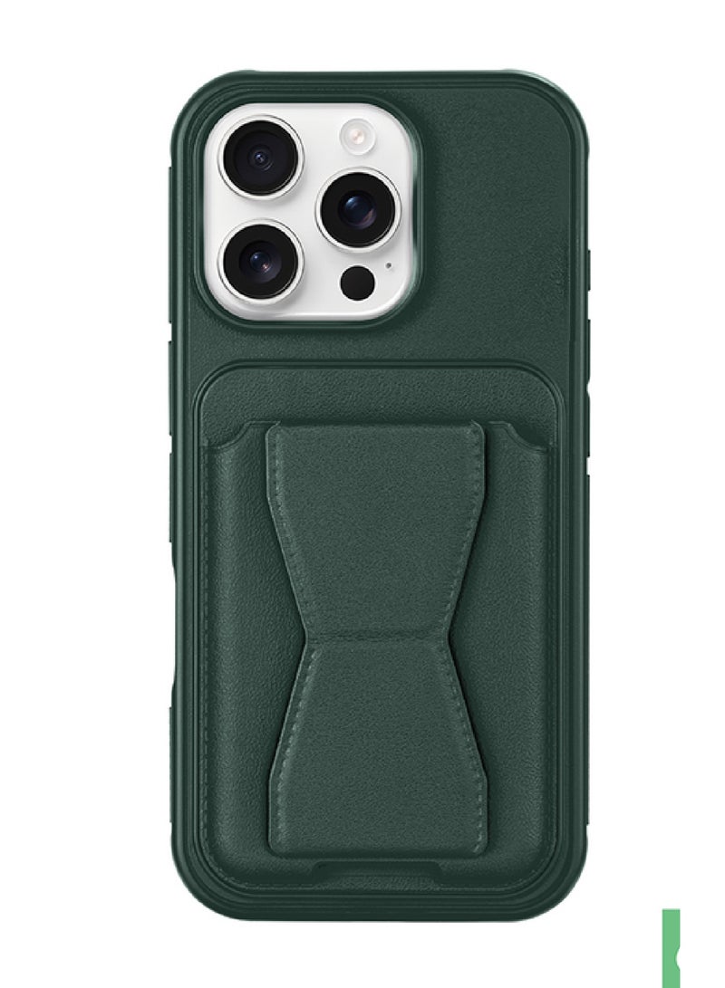 Premium Leather Case with Cardholder for iPhone 15 – Shockproof, Slim Fit, Magnetic Closure, Anti-Scratch Cover - Image 1