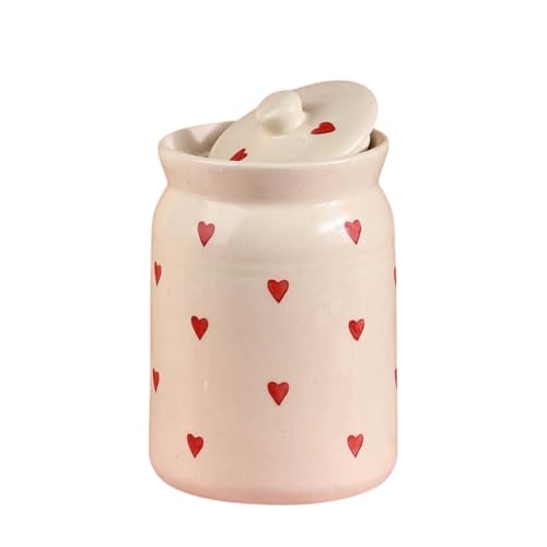 ClayStone Heart-Shaped Ceramic Storage Jar Set - 2 x 2 KG (2000 ml) - Martban Pickle Container - Kitchen Storage for Pickle, Chutneys and Sauces - Durable, and Easy to Clean (Pack of 2), Brown - Image 4