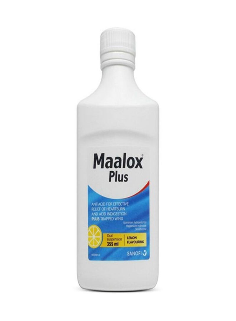 maalox plus Lemon Flavouring Suspension 355Ml