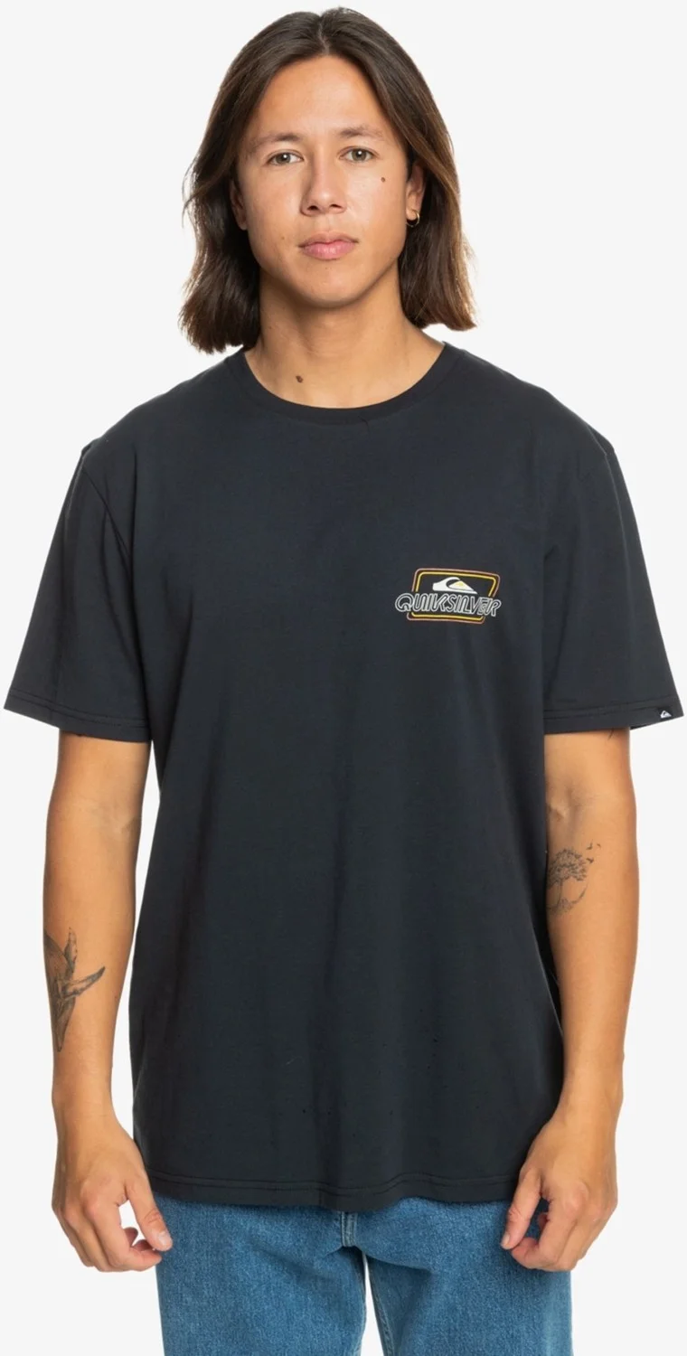QUIKSILVER Line By Line Men's T-Shirt EQYZT07668-10010 EQYZT07668-10010001