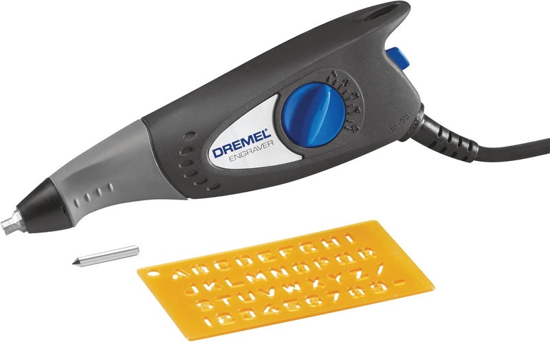 DREMEL أداة النقش الدوارة 120 فولت مع قوالب - آلة الحرف اليدوية المثالية لتخصيص ونقش الجلد، المعدن، الزجاج، والخشب، أسود، 290-02 - Image 1
