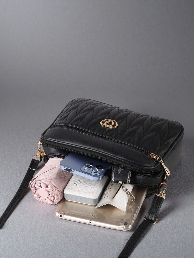 Fashionable Light Luxury Women'S Bag Trendy Versatile Single Shoulder Crossbody Bag Quilted Middle-Aged Women'S Handbag - Image 5