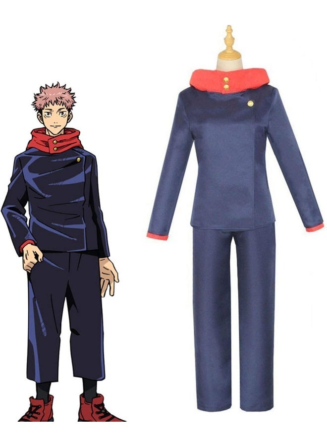 Kidzilla Kids Jujutsu Kaisen-Inspired Anime Costume – Dark Uniform Set For Cosplay, Parties & Character Dress-Up L - Image 1