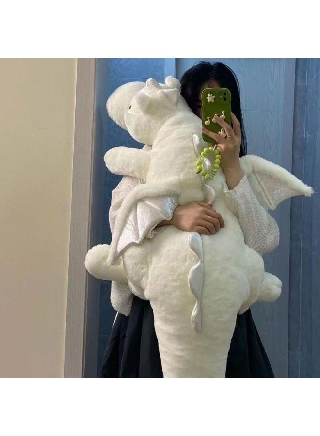 [1739 Buyback] Little Dragon Doll Sleeping Pillow Dinosaur Plush Toy Clip Leg Sleeping Doll Girl-Color:Green Model-Specification:Medium Size, Total Length Approximately 90cm