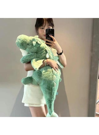 [1739 Buyback] Little Dragon Doll Sleeping Pillow Dinosaur Plush Toy Clip Leg Sleeping Doll Girl-Color:Green Model-Specification:Medium Size, Total Length Approximately 90cm - pzsku/Z3DF268E61DD67169BD2EZ/45/1745568991/f83e340c-5ff9-40f6-8256-e78314819b42