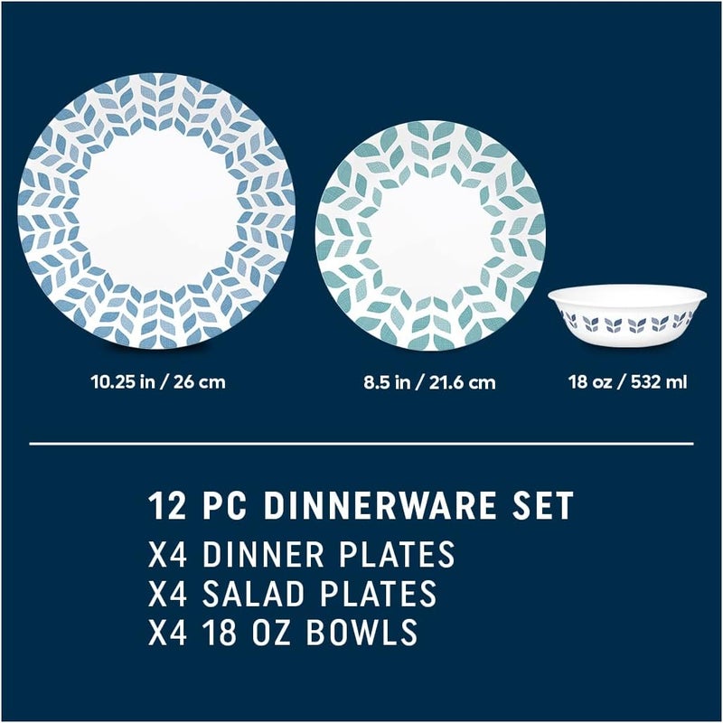 Corelle Northern Pines, 12 pc Dinner set - Image 2