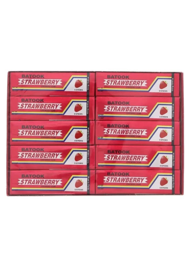 Batook Strawberry Flavored Chewing Gum- 20X12.5gms