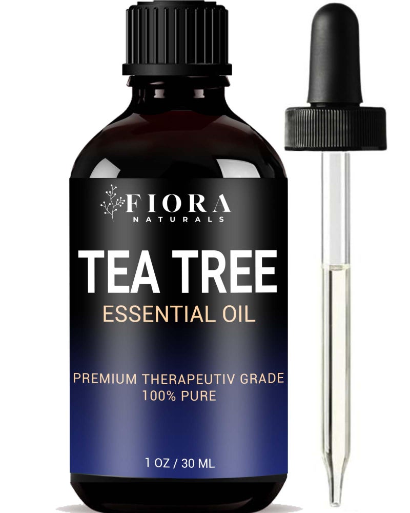 Fiora Naturals Tea Tree Oil for Toenails - 100% Pure Tea Tree Essential Oil for Skin, Foot Care, Piercing, Dandruff, Hair & Scalp Care. Natural Remedy for Discolored and Damaged Nails, Pure Melaleuca Alternifolia - Image 1