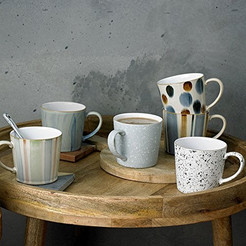 Denby Brown Stripe Painted Large Mug (400ml) - Image 4