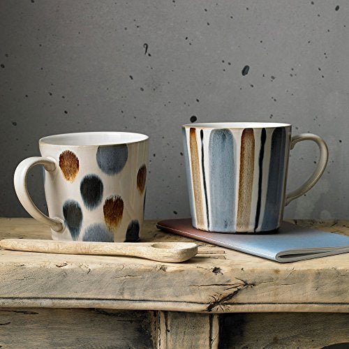 Denby Brown Stripe Painted Large Mug (400ml) - Image 3
