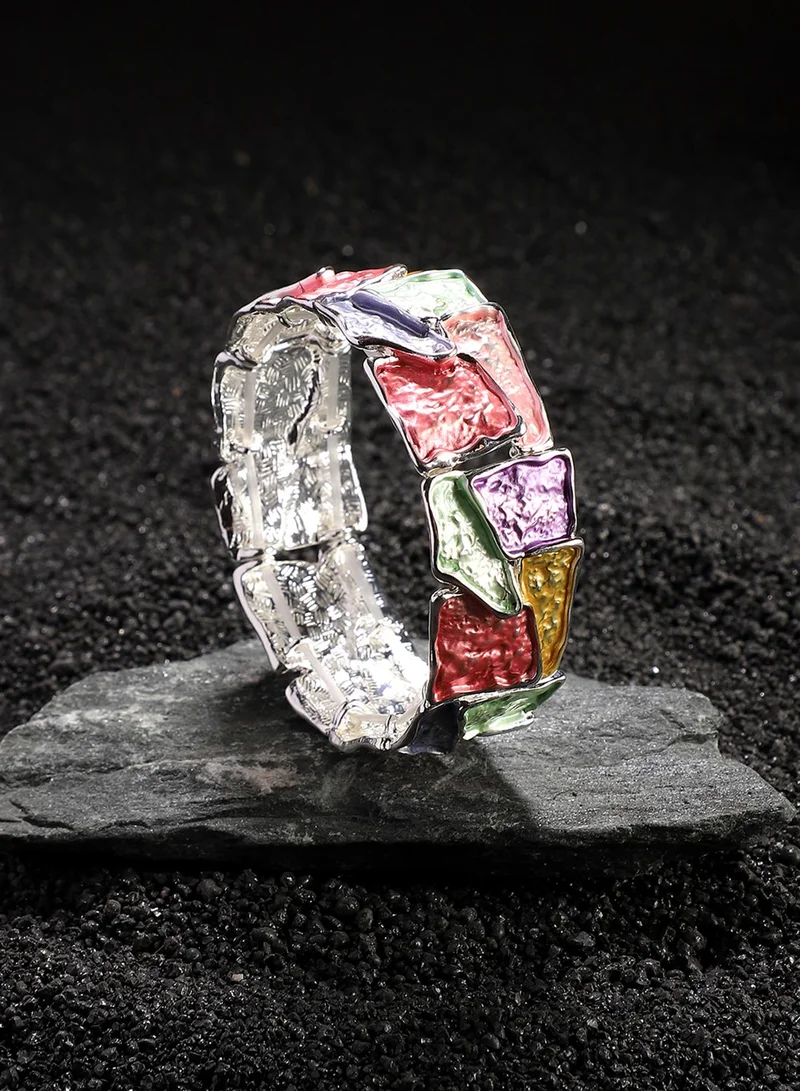 SOHI Metallic Textured Artificial Bracelet Jewellery