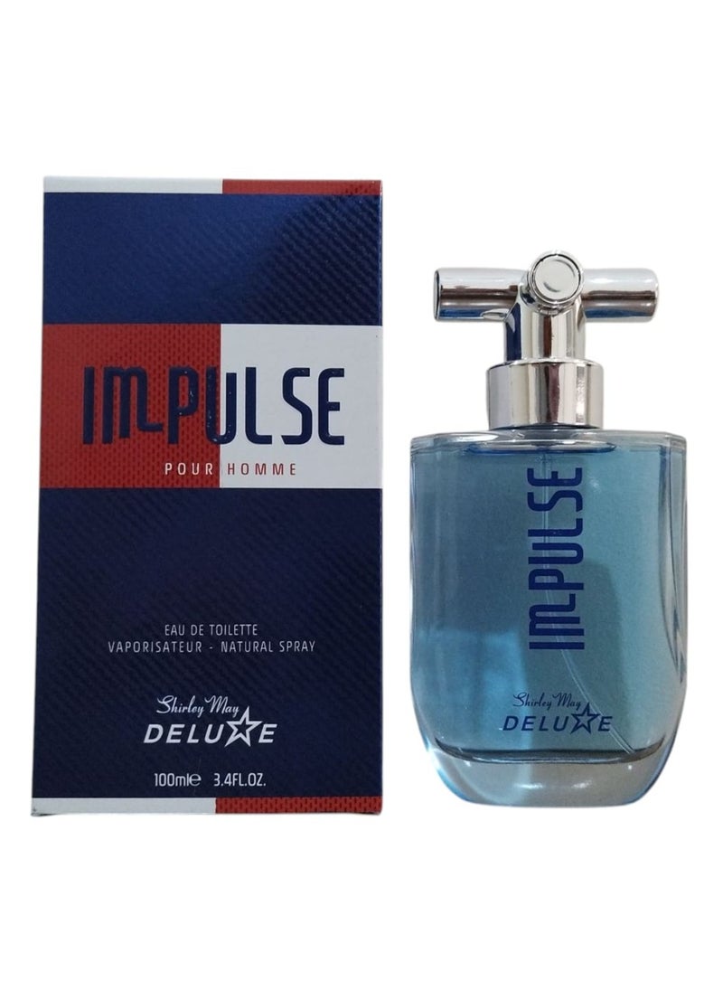 Shirley May - Impulse Eau De Toilette For Men - 100 ML - Image 1
