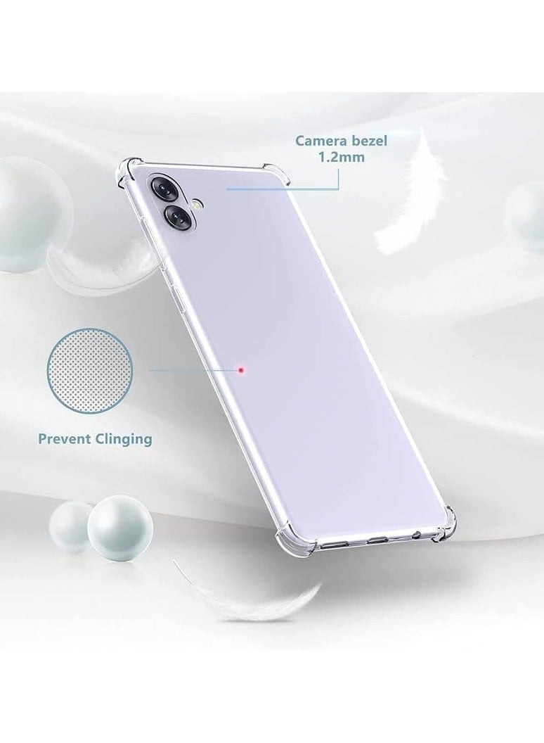 Denx Clear Case for Samsung Galaxy A07 [Shockproof & Slim] Clear Hard Back Cover with high-Grade Protection | Transparent - Image 3
