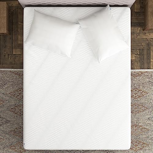 Sealy Clean Protection Waterproof Fitted Mattress Protector King Comfort Soft Knit Top Sidewall Mattress Cover (White) - Image 1