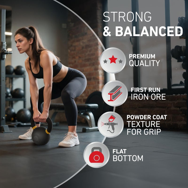 Lifeline Strength Training Kettlebell Weight for Home Gym, 8Kg Kettlebell - Image 5