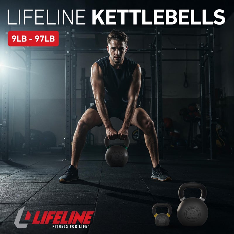 Lifeline Strength Training Kettlebell Weight for Home Gym, 8Kg Kettlebell - Image 2