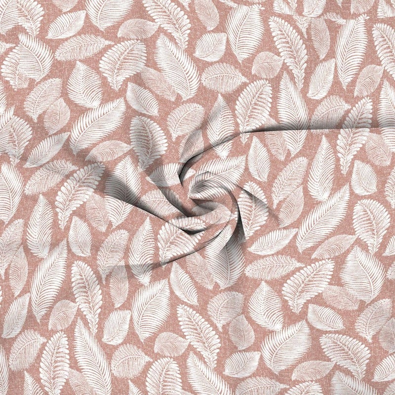 Oak & Lily Oak Lily Queen Size Bedsheet in 210 TC with 2 Large Pillow Covers Autumn Leaves Peach Design Bed Sheet for Double Bed 90 x 100 100 Cotton Washable European Quality Cotton Bed Cover  - Image 5