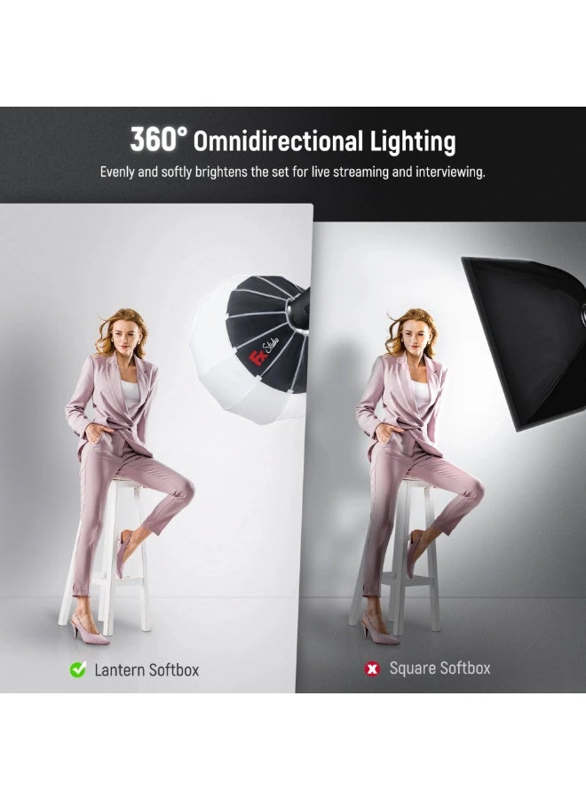 اف اكس ستوديو 65cm Lantern Softbox with Bowens Mount - QTM-65 ( Metal ) - Image 4