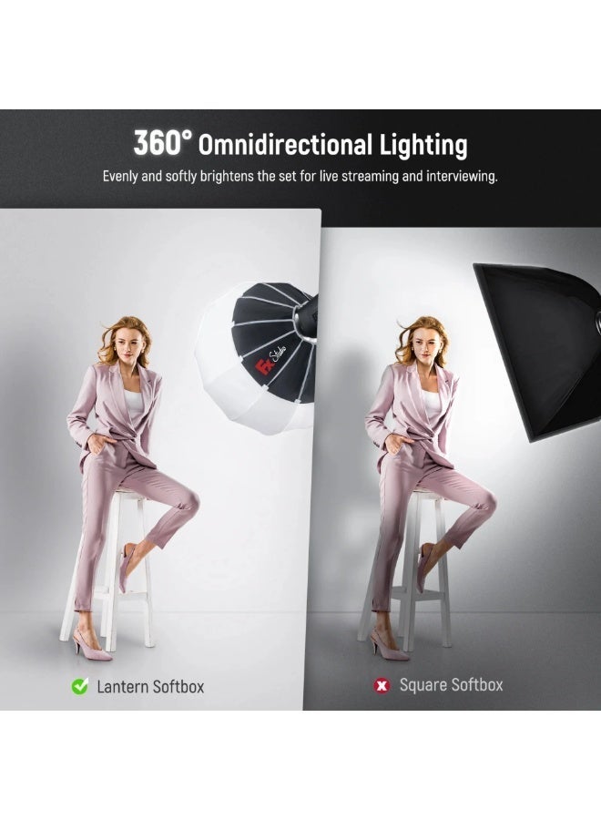 FX Studio 65cm Lantern Softbox with Bowens Mount - QTM-65 ( Metal ) - Image 4