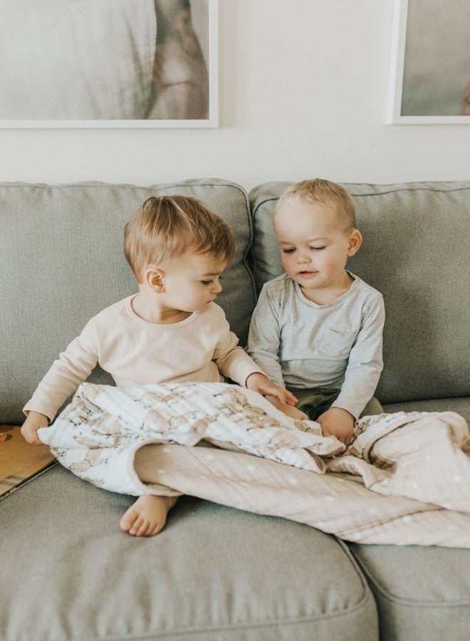 Little Unicorn Original Premium Cotton Quilt | Multi-Layered & Extra-Soft Muslin Fabric |for Babies & Toddlers (Llama Llama) - Image 2