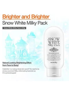 Secret Key Secret Key Snow White Milky Pack Whitening Face & Body Cream, 200g  - Image 4