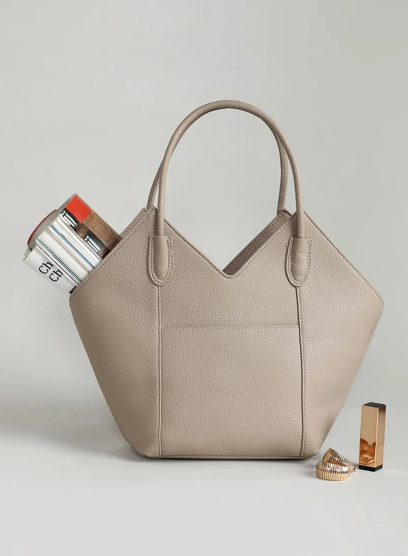 Pebbled Structured Tote