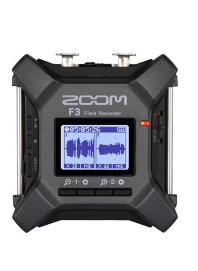 ZOOM F3-2-TRACK FIELD RECORDER - 32-bit