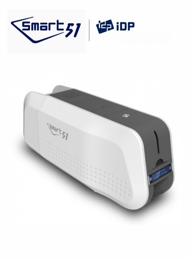 IDP SMART-51D Dual-Sided ID Card Printer – Korean-Made PVC Card Printer – High-Quality Double-Sided Printing for Employee Badges, Student IDs, Membership, Loyalty & Access Cards – Supports Smart Cards – Ideal for Office, School, Business & Institutional Use - Image 1