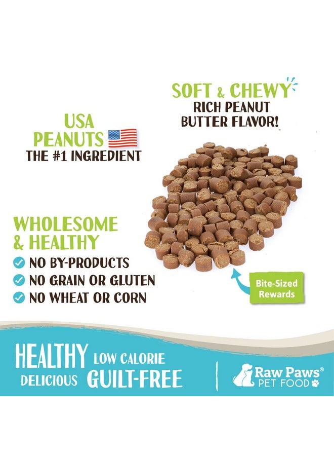 Raw Paws - GrainFree Soft Training Treats For Dogs  Peanut Butter Recipe, 6 Oz  Made In Usa  Natural Soft Puppy Training Treats  Low Calorie Small Dog Training Treats  Potty Training Treats - Image 1