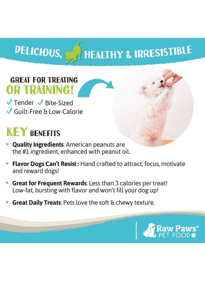 Raw Paws - GrainFree Soft Training Treats For Dogs  Peanut Butter Recipe, 6 Oz  Made In Usa  Natural Soft Puppy Training Treats  Low Calorie Small Dog Training Treats  Potty Training Treats - Image 1