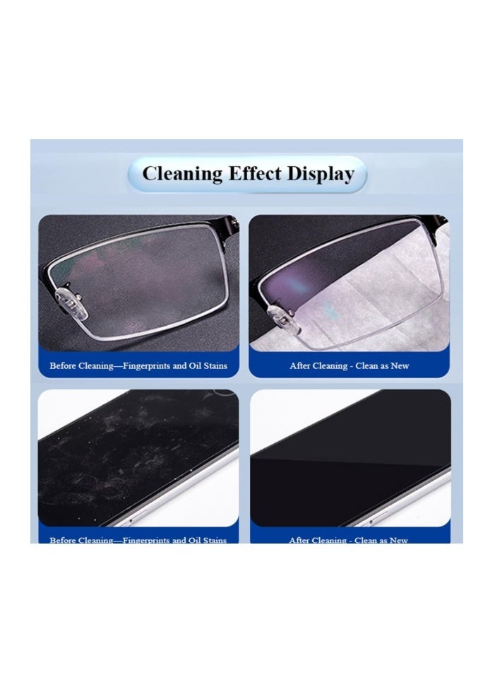 100 PCS Pre-Moistened Lens Cleaning Wipes, Quick-Dry, Non-Streak, Scratch-Free Cleaning for Glasses, Computer & Laptops Screens, Smart Phones, Optical Lens, Goggles, and Watch Screen - Image 2