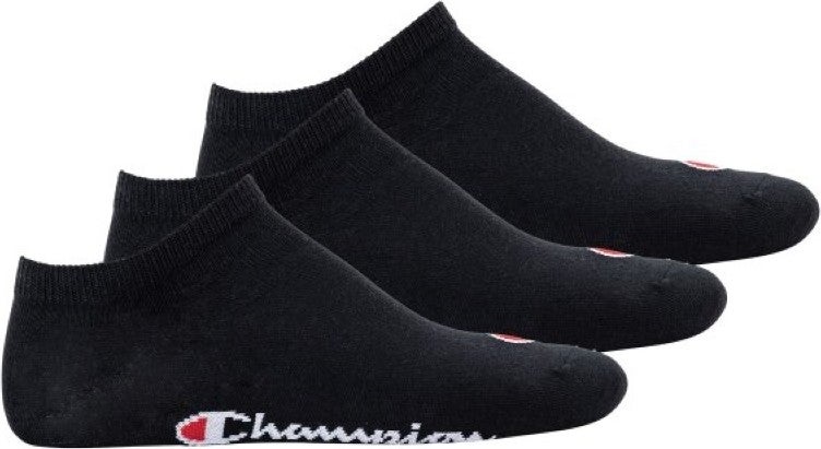 Champion Socken, 3 Paar - Sneaker Socken Basic Schwarz 