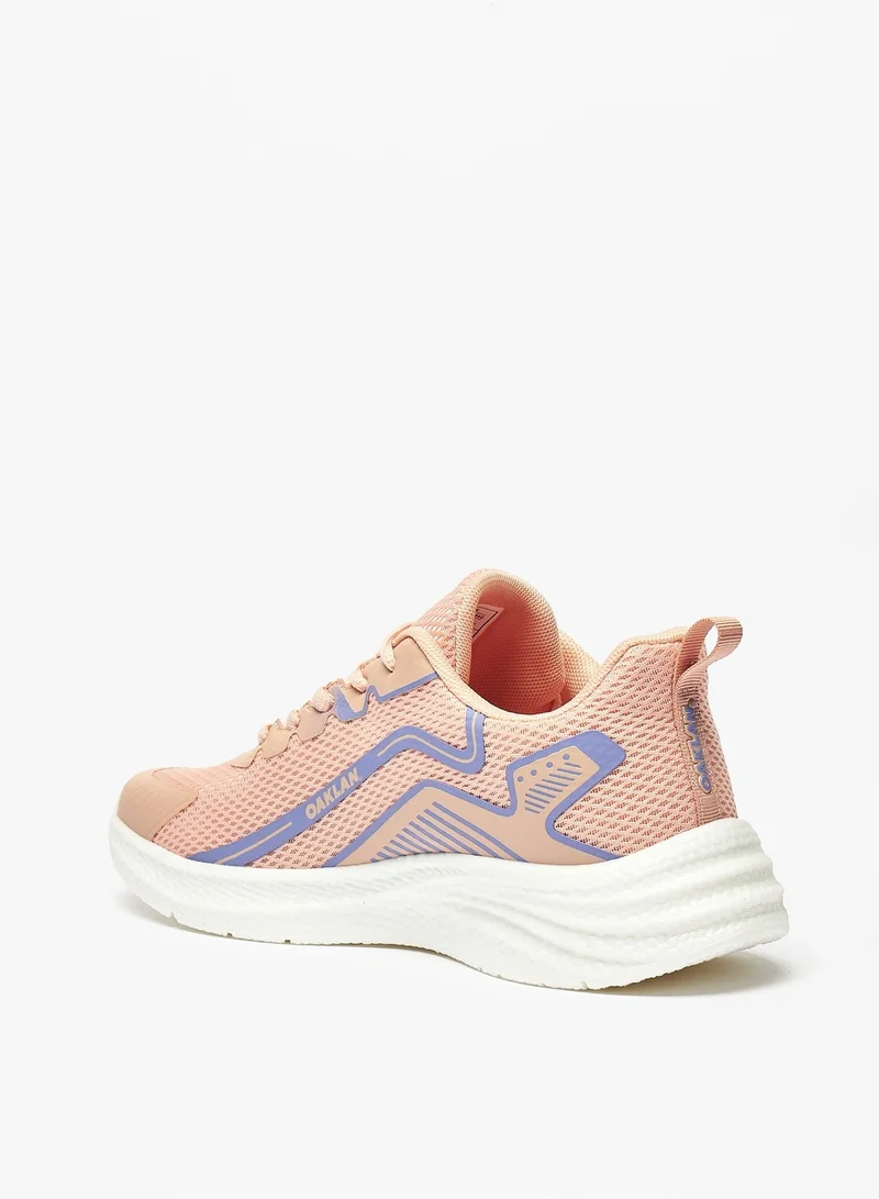 Oaklan by Shoexpress Womens Textured Lace-Up Trainer Shoes