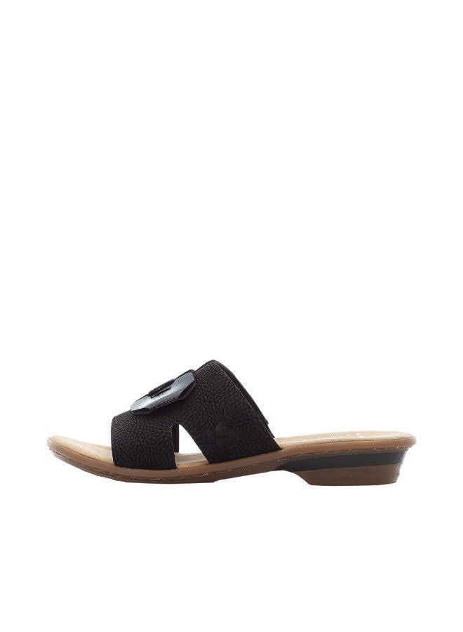 rieker صنادل كاجوال للسيدات من ريكير 63481-00 ريجينا أسود 116-1117 - Image 2