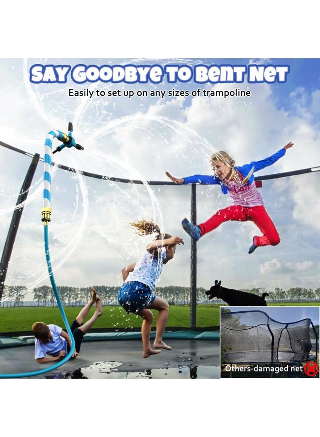 HaiSun Universal Trampoline Sprinkler, Net Friendly Trampoline Accessories, 360 Rotating Water Sprinkler of Trampolines, Outdoor Backyard Water Park Fun Summer Toys for Kids - Image 2