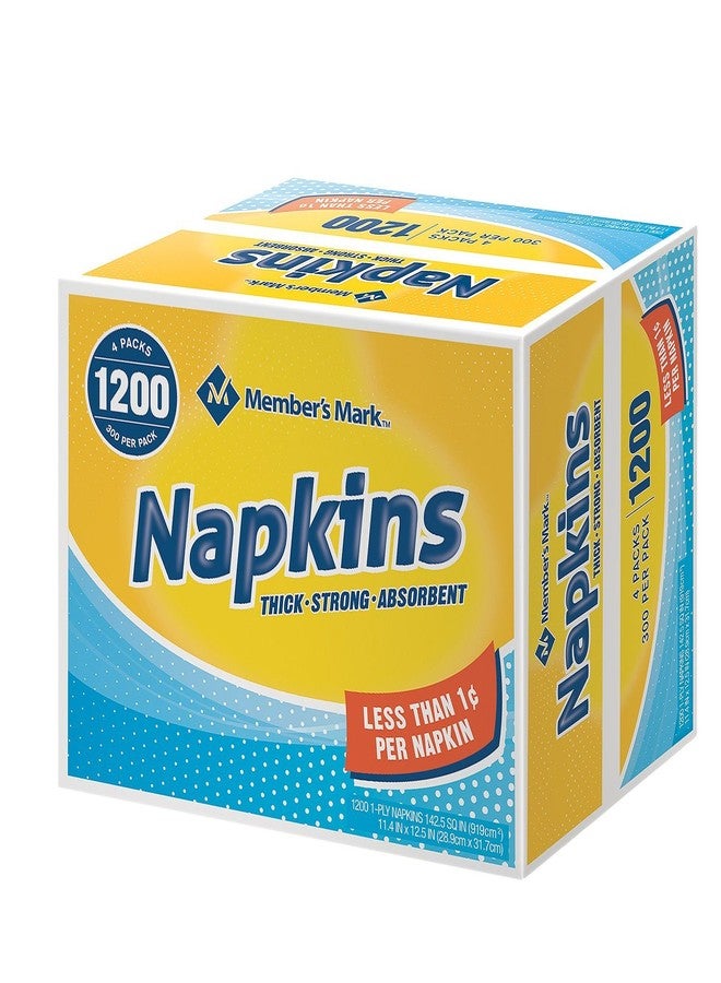 Member Mark Napkins, 4 Pack (300 Count Per Pack)