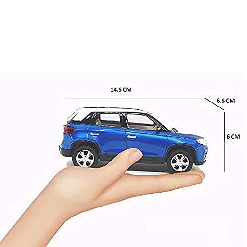 CENTY Toys Bretza Blue And White Colour Looks Like Real Car - Pull Back Action- A Made In India Product, 3-12 years - Image 3