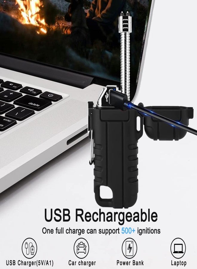 SUPRUS Waterproof Lighter Windproof Lighter Arc Plasma Lighters USB-C Rechargeable with Expandable and Flexible Neck for Outdoor, Camping & Kitchen (Black) - Image 5
