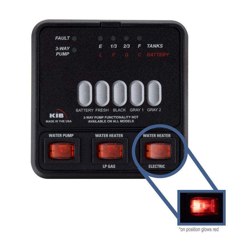 RecPro RV Tank Sensor Monitor Panel M25 - KIB Replacement for Fresh Water and Holding Tank Level Monitoring - Image 2