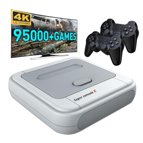 Kinhank Super Console X Retro Video Game Console Built in 95000 GamesEmulator Console Compatible with Most EmulatorsGame Consoles for 4K HD Output5 PlayersLANWiFi2 Gamepads 128GB - Image 1