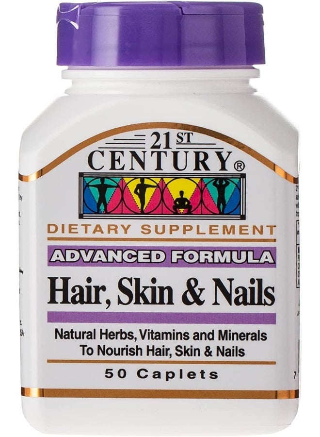 21st Century Hair Skin And Nails Caplets 50 Capsules - Image 1