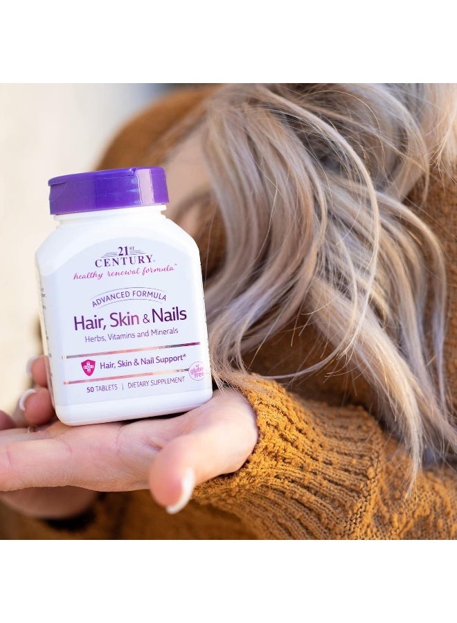 21st Century Hair Skin And Nails Caplets 50 Capsules - Image 2