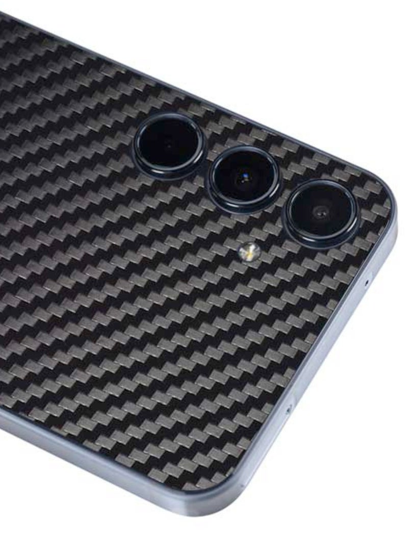 SARAOONT - Samsung Galaxy A33 Piece Carbon Fiber Skin Wrap and 2 Piece 10H Screen Protectors - Image 1