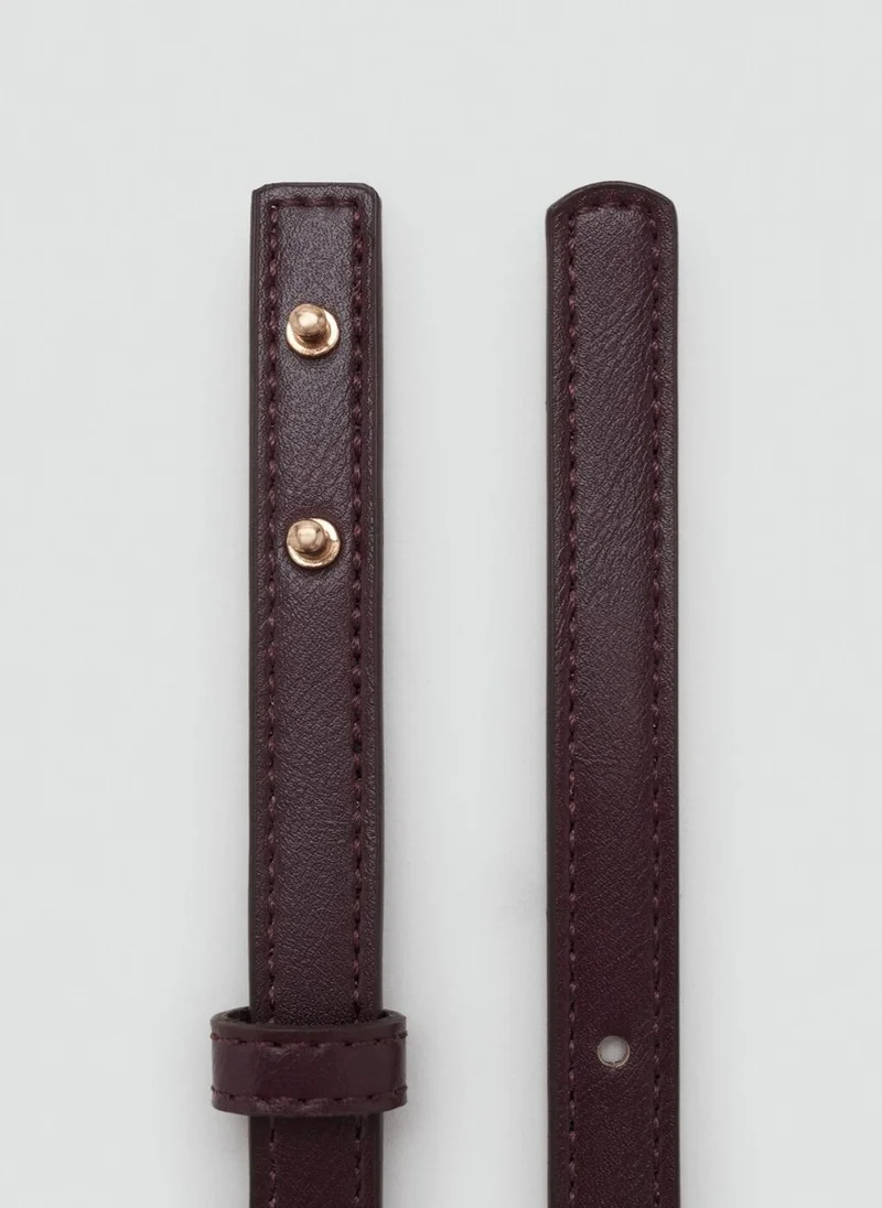 مانجو Thin belt with metal detail