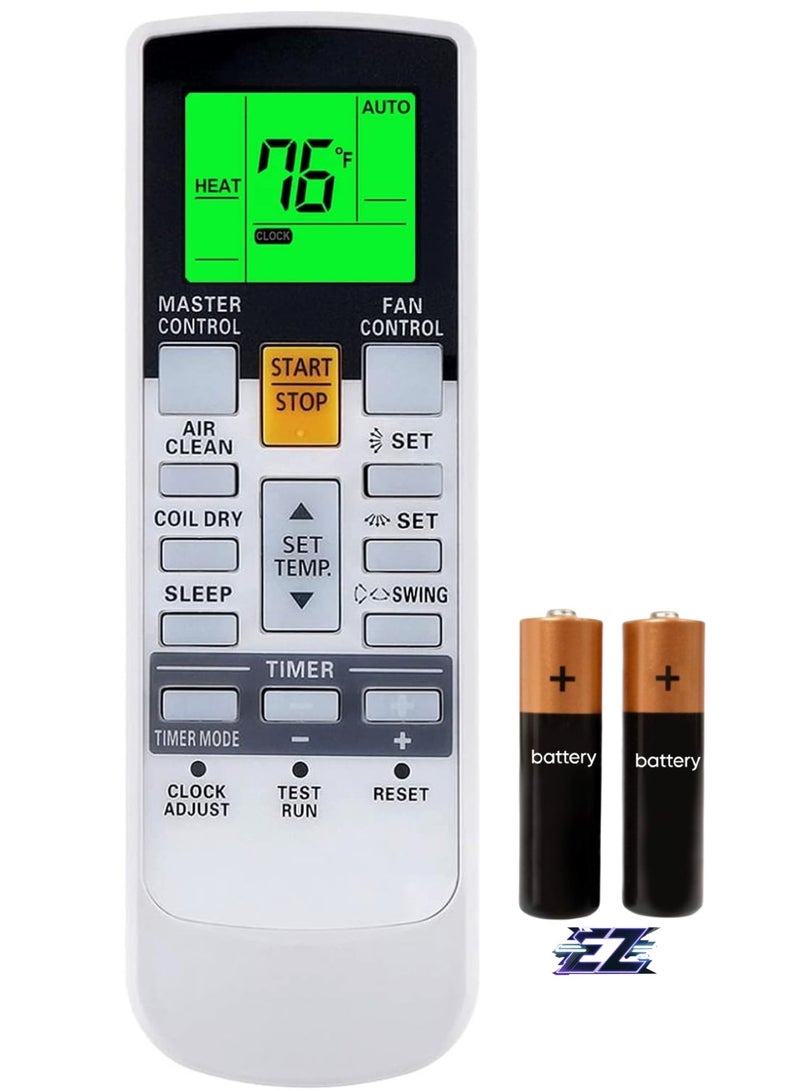 ELTRAZONE Replacement Remote Control for Fujitsu UTY-LNHUM ASU9RLS3 ASU12RLS3 ASU15RLS3 AUU12RLF AUU9RLF AR-RAE1E AR-RAE2U AR-RAE1U ASTG30JEC AR-SY1 RY3 - RY3 Air Conditioner AR-RY14 with battery - Image 1
