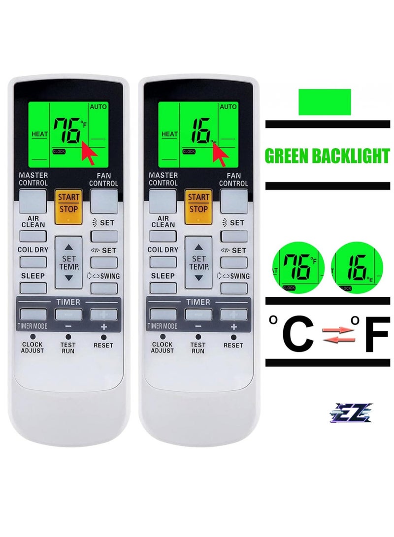ELTRAZONE Replacement Remote Control for Fujitsu UTY-LNHUM ASU9RLS3 ASU12RLS3 ASU15RLS3 AUU12RLF AUU9RLF AR-RAE1E AR-RAE2U AR-RAE1U ASTG30JEC AR-SY1 RY3 - RY3 Air Conditioner AR-RY14 with battery - Image 2