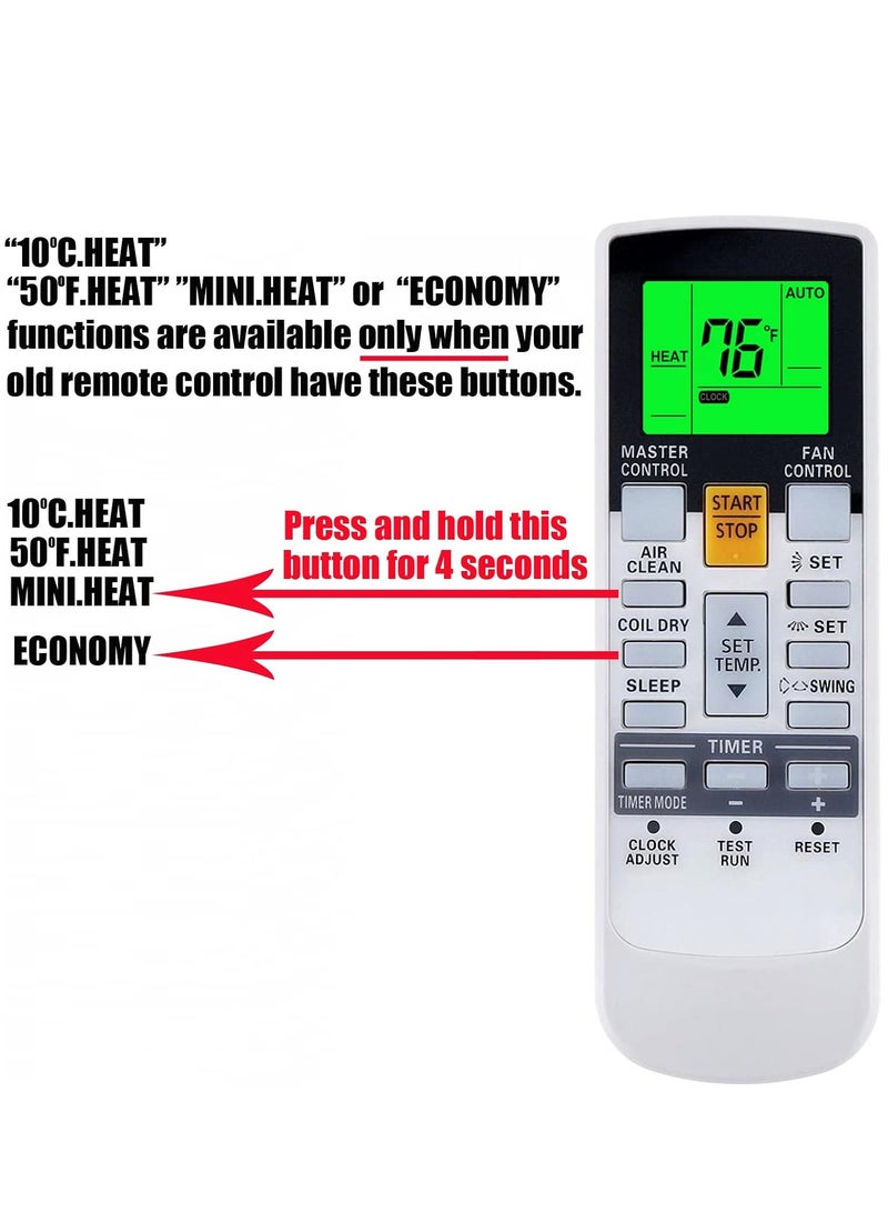 ELTRAZONE Replacement Remote Control for Fujitsu UTY-LNHUM ASU9RLS3 ASU12RLS3 ASU15RLS3 AUU12RLF AUU9RLF AR-RAE1E AR-RAE2U AR-RAE1U ASTG30JEC AR-SY1 RY3 - RY3 Air Conditioner AR-RY14 with battery - Image 3