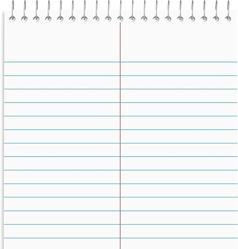 Staples Steno Notepads, 6 x 9 Inch, Gregg Ruled, Top Wire-Bound Notebooks, Cardstock Cover, 80-Sheets, 12-Pack, White Paper - Image 5