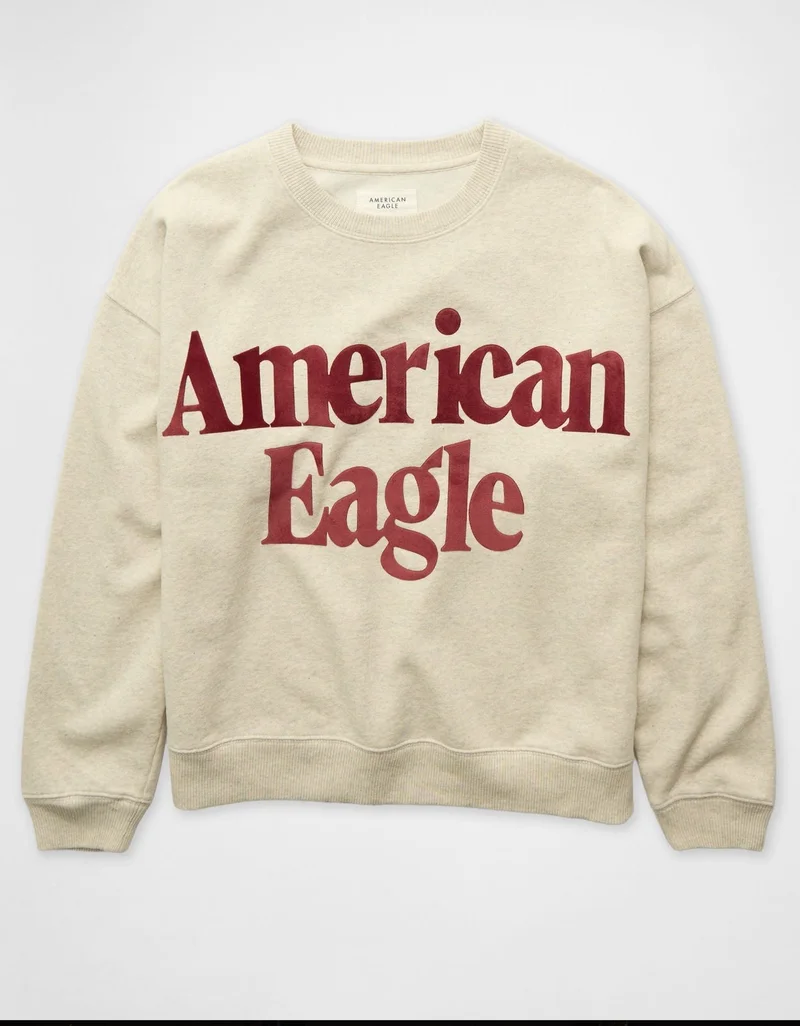 American Eagle AE Velvet Graphic Crewneck Sweatshirt